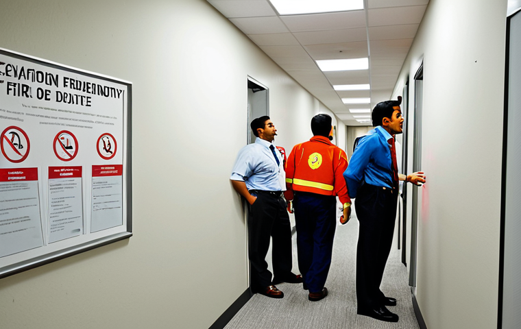 화재안전관리 직무에서 자주 발생하는 실수 - Neglected Fire Extinguisher Inspection**

"A cluttered warehouse scene. A fully clothed worker walks...