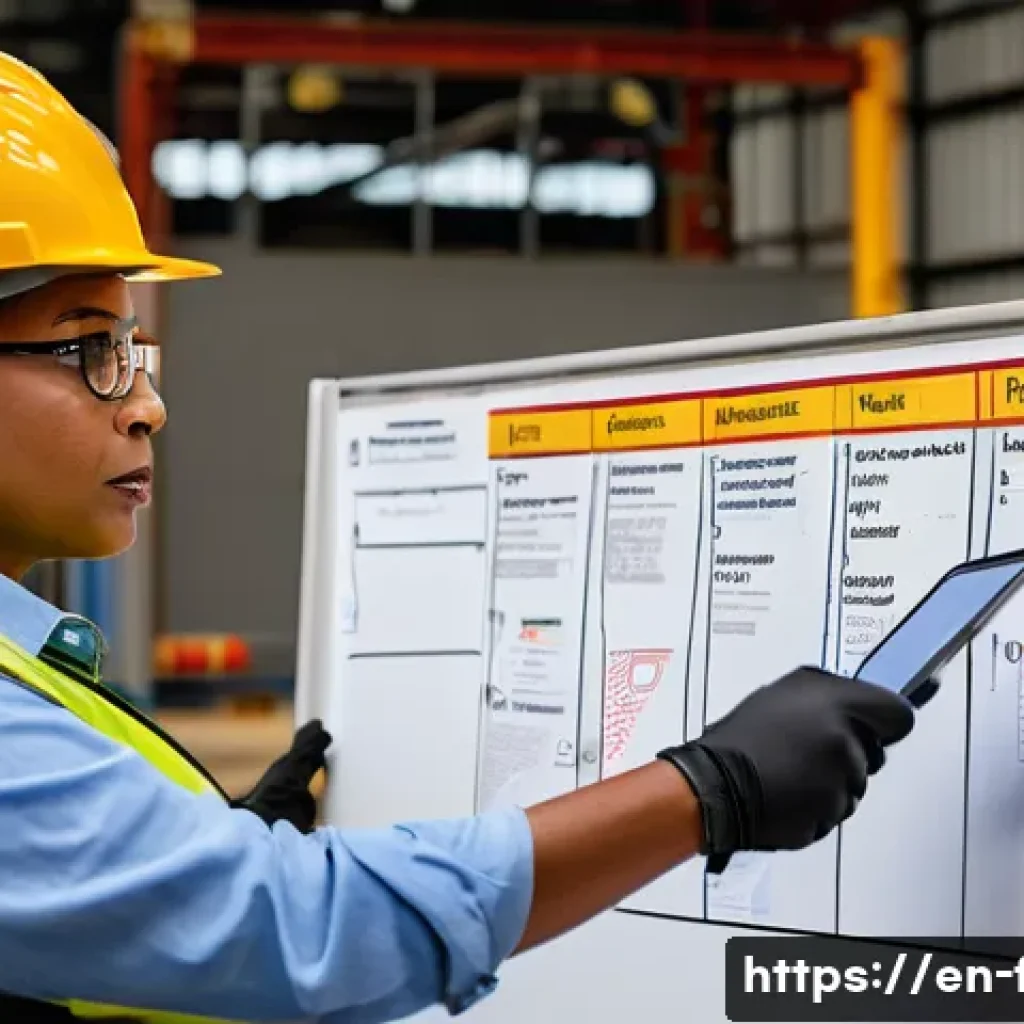 화재안전관리기술자 연수 프로그램 후기 - Photorealistic, high-resolution image of an on-site fire-prevention drill at an industrial construct...