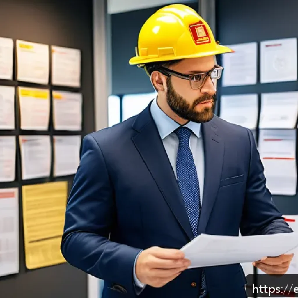 화재안전관리기술자의 연봉 대비 자격증 효용성 - A professional fire safety engineer wearing a crisp business suit with a visible certification badge...
