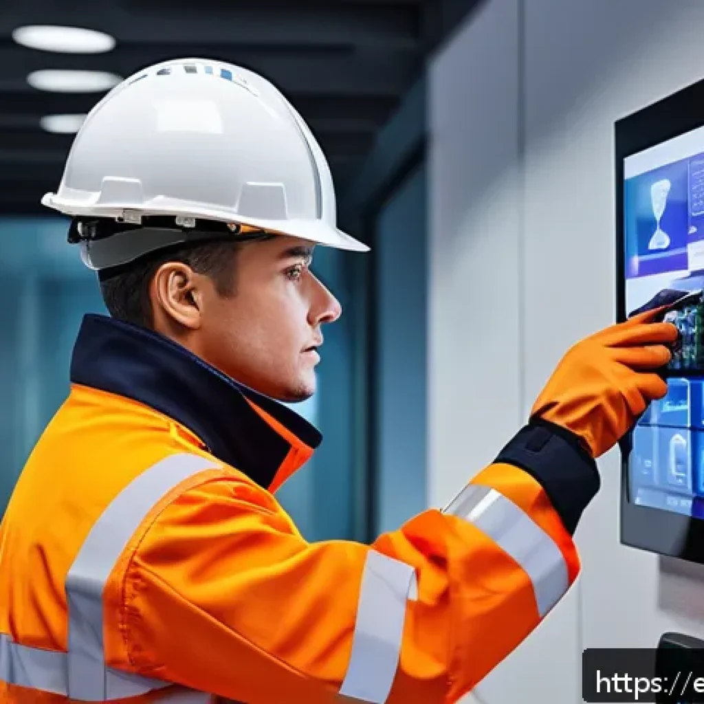 화재안전관리기술자 시험 관련 최신 공지사항 - A modern fire safety technician wearing professional work attire and safety gear, including protecti...